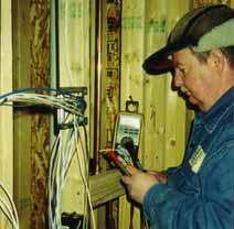 After prewiring a home under construction, Dave checks each conductor in every cable for shorts and opens, then records resistance readings for each pair. In the Winter construction sites can be cold.